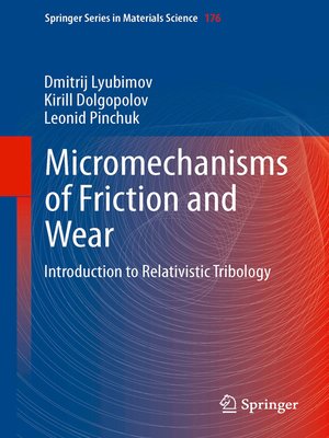 cover image of Micromechanisms of Friction and Wear